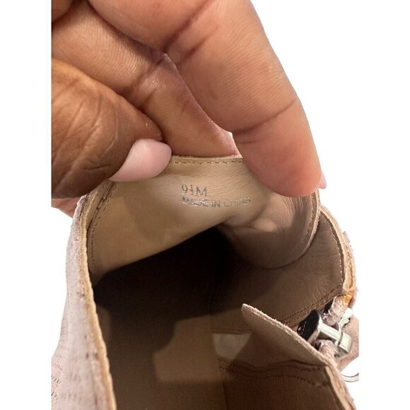 Linea Paolo Light Pastel Pink Perforated Felicia Wedge Platform Slip on Sneakers - Picture 6 of 14